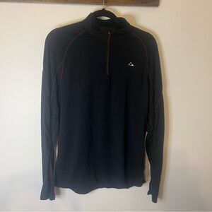 Paradox Merino Blend Men’s Medium 1/4 Zip Pullover Black DriRelease